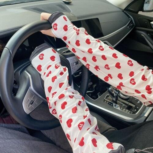 Fashion Printing Outdoors Loose Style Ice Sleeves Sports Sun Shade Breathable Sun Protection Sleeves Available For Men And Women