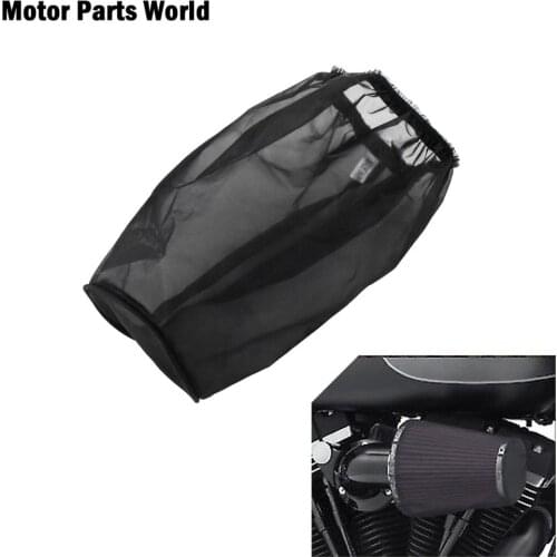 1Pc Motorcycle Air Filter Waterproof Heavy Breather Black Protective Cover Rain Sock For Harley Model Air Cleaner Kits