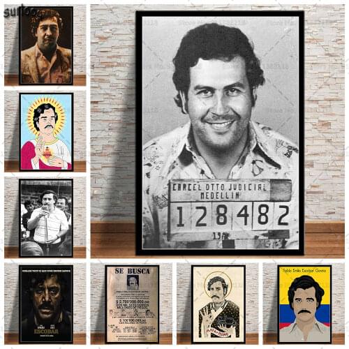 Pablo Escobar Poster Prints Wall Art Canvas Painting Posters Picture for Living Room Home Decoration
