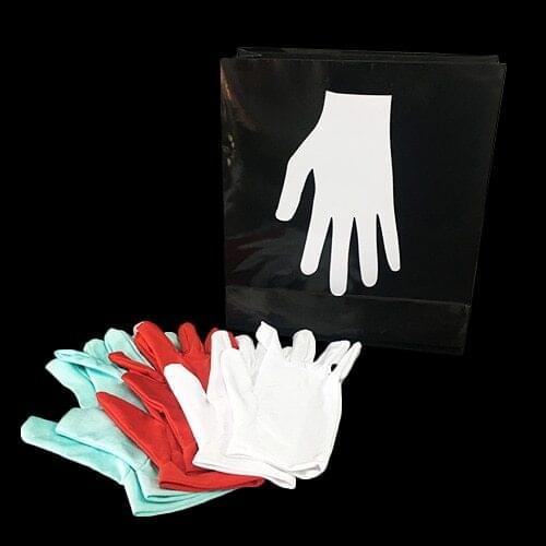 New Changing Color Gloves by Rossy (Pocket Version) Stage Magic Tricks Stage Magic Trick,Magician,Accessories,Gimmick,Comedy