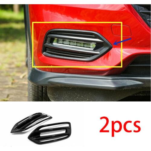 Fit for 2019-2020 Honda HR-V Vezel Carbon Fiber Front Fog Light Lamp Frame Trim Car modification Auto parts