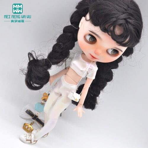 Fits Blyth clothes Azone OB23 OB24 1/8 doll accessories Fashion shiny sportswear suit Girls gift