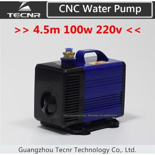Submersible water pump 100w 4.5m for cnc router 3kw 4kw spindle motor