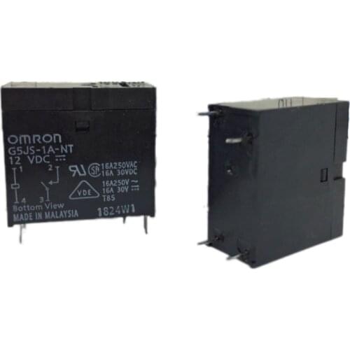 HOT G5JS-1A-NT G5JS 1A NT G5JS1ANT 12V relay Microwave water heater relay 12VDC DC12V 12V 16A 4PIN
