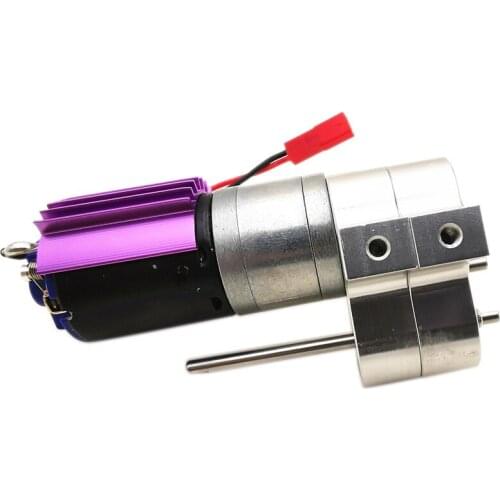 Retail Upgraded Metal Transfer Gear Box With 370 Motor For Wpl 1/16 4Wd 6Wd Q60 Q6(Silver)