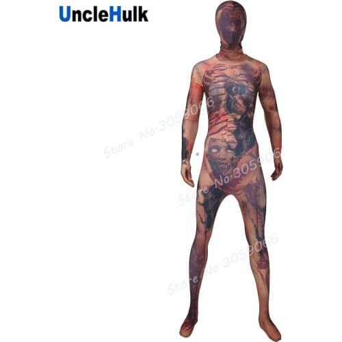 Scary Skull Zentai Spandex Halloween Suit | UncleHulk