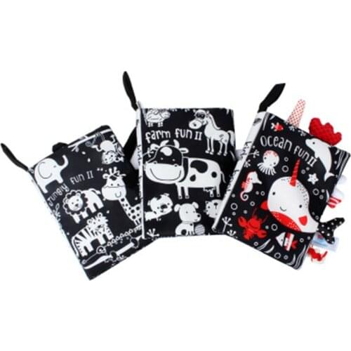 Baby Cartoon Cloth Book Newborn Early Educational Game Toys Birthday High Quality Gifts For Kids Children 0-24 Month Quiet Books