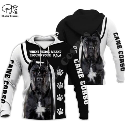 Men women cane corso limited edition 3d full printed zipper hoodie long sleeve Sweatshirts jacket pullover tracksuit G2