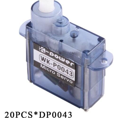 20PCS K-power DP0043 4.3g/0.9kg/0.07s Coreless Motor High Speed Micro/Mini Digital Servo for Airplane