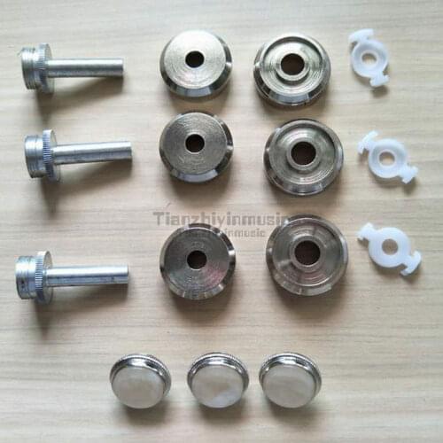 Trumpet Repair parts Top valve cap /Finger Button/Stem/Bottom Valve cap