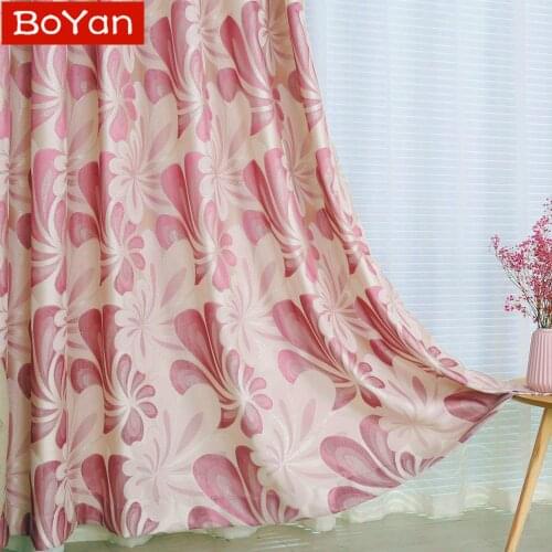Latest High Grade Jacquard Elegant American Style Window Curtain for Living Room Big Red Flower Cortina Bedding Room Shade Decor