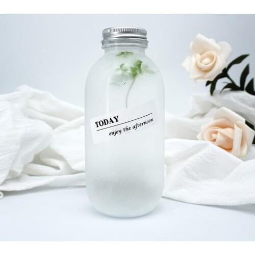 10pcs Net red small round bottle juice milkshake bottle cold drink beverage bottle 450ml milk tea cup shaker tea plastic bottle