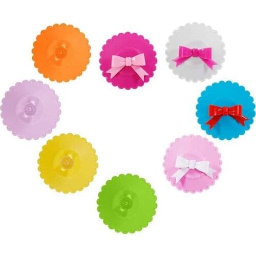 8Pcs Silicone Glass Cup Cover Drink Glass Cup Lids,Universal Silicone Lid,Silicone Stretch Lids Food Covers Reusable