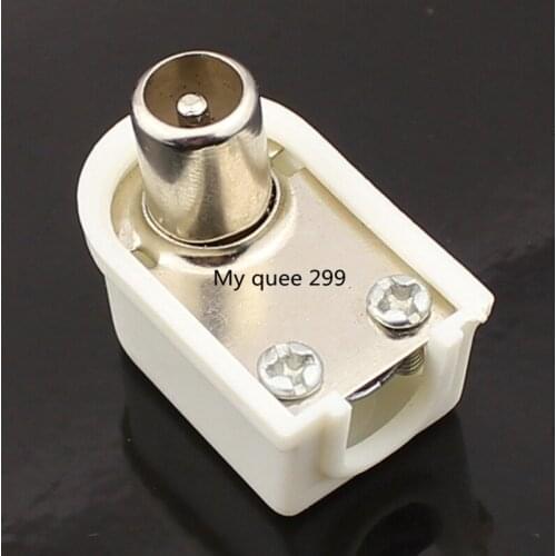 9.5TV bending plug cable plug sywv75-5 RF common head plug, horizontal curved bamboo plug