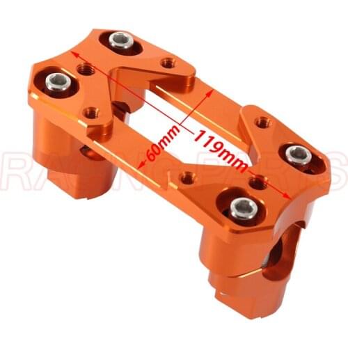 CNC Aluminum 28MM Handlebar Bar Riser Clamps Mount For KTM SX SXF EXC XCW XCFW EXCF 125 250 300 350 400 450 500 530 2000-2015
