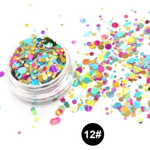 Glitter Nail Ultra Thin Sequins Nail Art Glitter Mini Paillette Elegant Round Shape Nail Art Glitter Tips Manicure Decorations