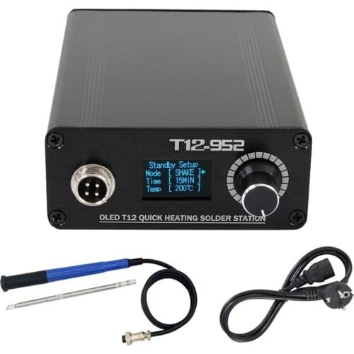 STC T12-952 OLED Digital Soldering Station T12 9501 Handle T12-K Soldering Iron Tip 108W New
