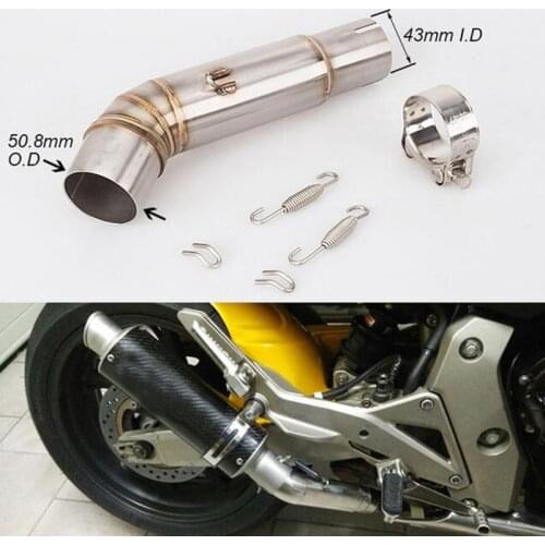 For CB600F CB 600F Hornet 2007- 2013 Hornet 600 Exhaust Muffler Middle Link Pipe Escape Mid Connection Pipe Slip-on