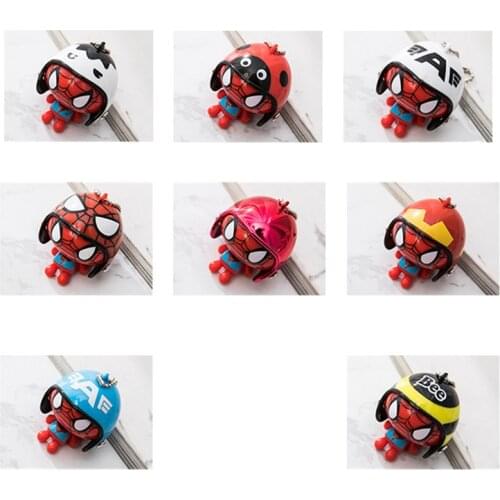 The Avengers Iron Man Keychain Helmet Ironman Action Figure Bag Phone PVC Pendant Children Adult Gift