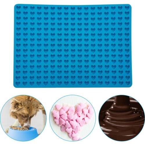Pets Food Silicone Mold Heart-shaped Cookies Pet Baking Mold Pet Treats Pan Baking Biscuit Cookies Treat Molds