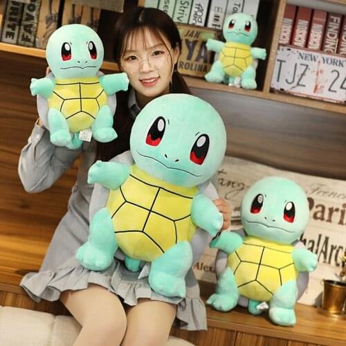 Claw machine doll Pikachued Jennys tortoise anime movie plush cartoon toys kawaii tortoise to give children a birthday gift