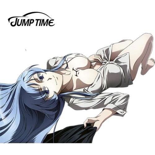 JumpTime 13cm x 9.2cm 3D Car Sticker Sexy Girl Esdese Render Decal Motorcycle Car Styling Graphics