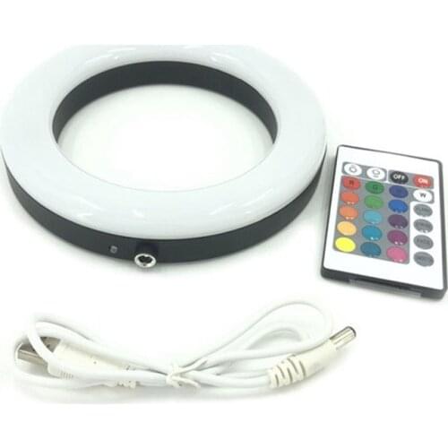 Hookah Shisha LED Light RGB Round Plate 160MM Narguile Nargile Accessories Festive Party Decoration with Remote Control