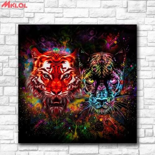 Fashion Oil Painting pop Animal Artistic Paiting Home Decor On Canvas Modern Wall Art Canvas Print Poster Canvas Painting