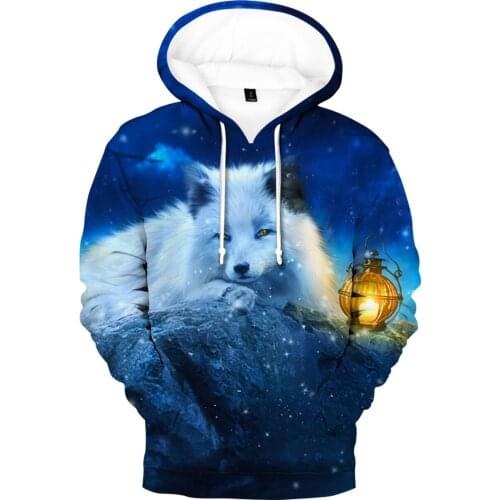 Forest Elf Fox 3D Hoodies Men Women Fashion Spring Autumn Sweatshirts Hot Sale Unisex Hoodie For Kids Popular Animal Fox Clothes