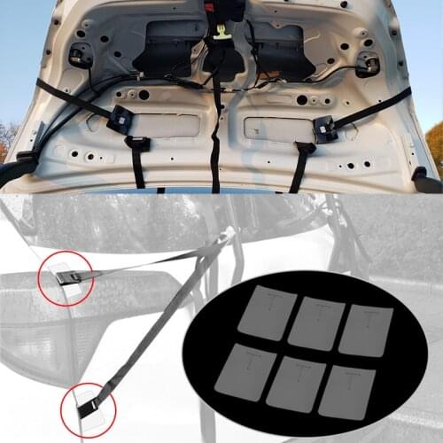 6x Car Trunk Scratch Protector Bike Rack Pads Car Paint Protective Pads Bike Anti-Scratch Protection Black Trunk Paint Protector