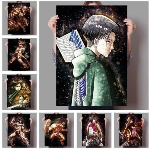 Wall Art Canvas Painting Anime Attack on Titan Nordic Posters and Prints Home Decoration Pictures for Living Kids Room Decor