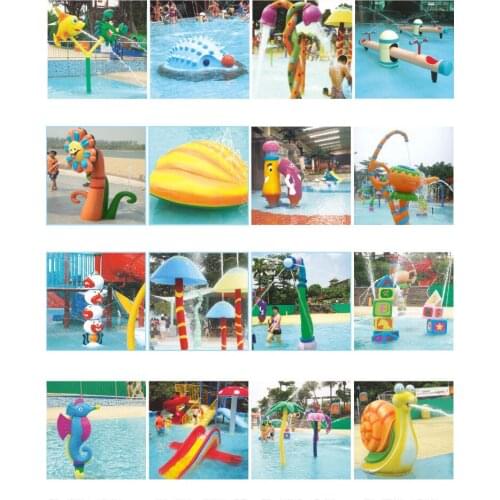 FRP Water play facilities in summer