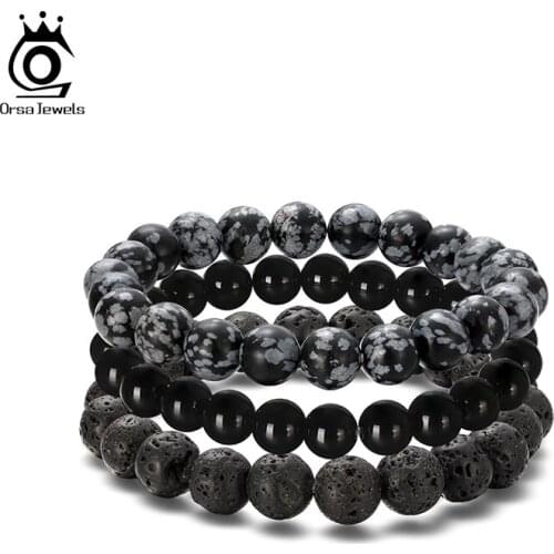 ORSA JEWELS Black Bracelets