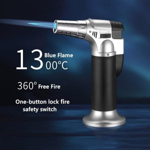 Spray Gun Lighter Butane Jet Torch Windproof Lighter Cigar Tube Kitchen Lighter Turbo Lighter Gadgets For Men