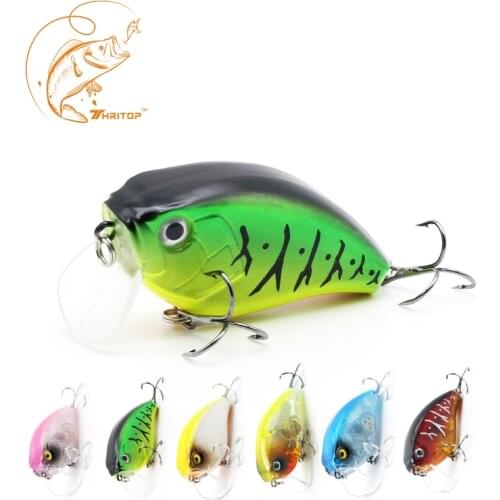 Thritop Professional Hard Bait Fishing Lure Sharp Hook 6cm 17g 6 Various Colors for Option TP040 Crank Lures Fishing Tools