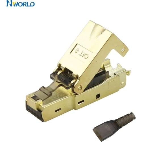 Industrial First Class RJ45 Shielded Field Plug Cat.6A CAT7 CAT8 STP Field Termination Plug Connector