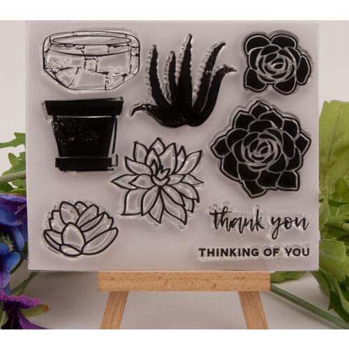 KSCRAFT Thank You Transparent Clear Silicone Stamps for DIY Scrapbooking/Card Making/Kids Fun Decoration Supplies