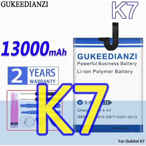 High Capacity GUKEEDIANZI Battery 13000mAh For Oukitel K7
