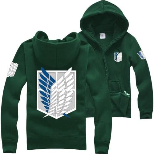 Japanese Anime Attack on Titan hoodie Shingeki no Kyojin Legion Cosplay Costume Coat College Hip hop Hoodie Men Sweatshirt