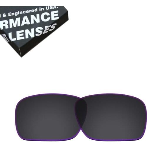 ToughAsNails Polarized Replacement Lenses for Oakley Holbrook OO9102 Sunglasses Black with Purple Edge