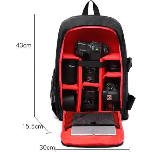 Waterproof DSLR Camera Bag Photo Backpack For Olympus OMD EPL5 EPL6 EPL7 EPL8 EP5 E-M10 MarkIII 3 EM10 Mark III 3 EM5 Mark II