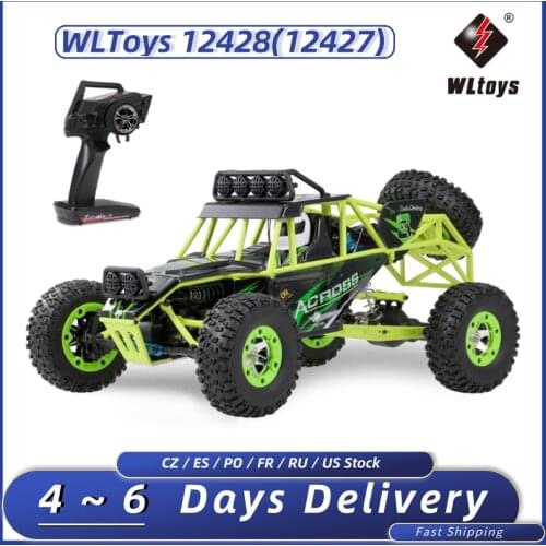 Wltoys Original 12428（12427） 1/12 2.4G 4WD RC Car 540Motor 50km/h High Speed Off Road RC Crawler Rock Cross Country Car Overseas
