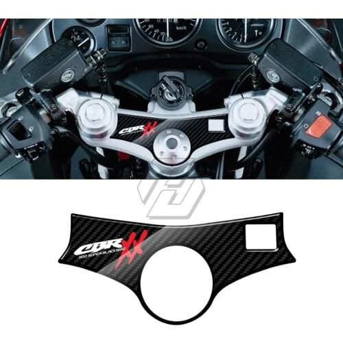 3D Carbon-look Upper Triple Yoke Defender Case for Honda CBR1100XX 2002-2006