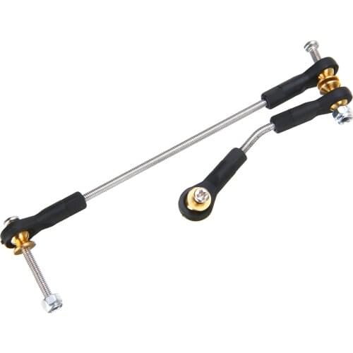 1 Set Metal Steering Pull Rod New RC Car Steering Pull Rod Upgrade Part For WPL B1 B14 B24 B24 C14 C24 1/16