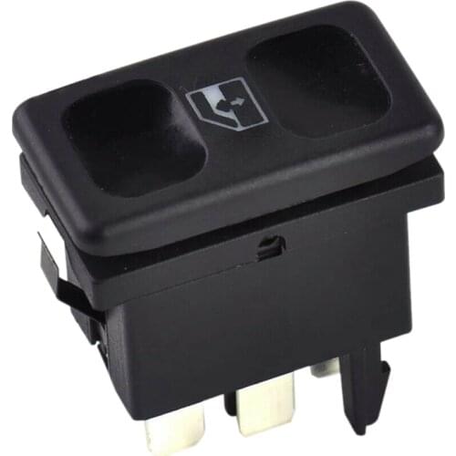 3PCS Car Black Plastic Metal Power Window Control Switch Button 191959855 BDP605 for Golf Jetta MK2 1985 -1987 1988 1989