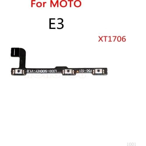 10PCS/Lot For Motorola MOTO E3 XT1706 Power Button Switch Volume Button Mute On / Off Flex Cable