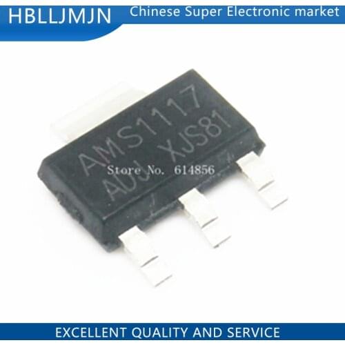 100pcs AMS1117-ADJ SOT-223 ADJ Linear Regulator LM1117