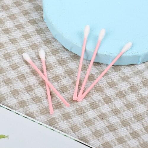 100Pcs Cotton Bud With Ear Pick Innovative Disposable Double Headed Cotton Swabs New