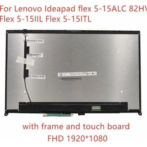15.6'' For Lenovo Ideapad flex 5-15ALC 82HV Flex 5-15IIL Flex 5-15ITL LED LCD Touch Screen DigitIzer Assembly With Frame