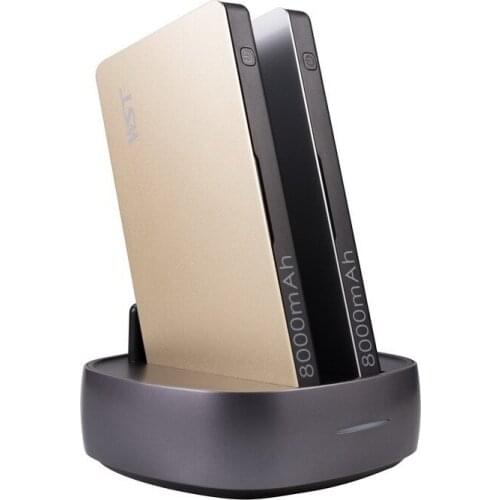 2pcs 8000mAh Power Bank Built in Cable Powerbank Portable Charger for Samsung S20 iPhone 12 X Xiaomi Poverbank with Phone Holder